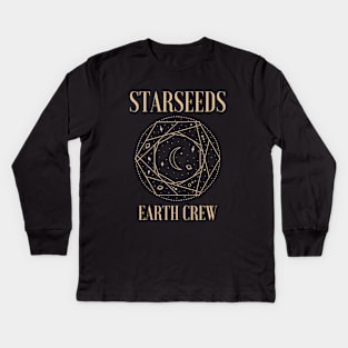 Starseeds Earth Crew Kids Long Sleeve T-Shirt